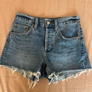 Denim Forum Vintage Wash Jean Shorts